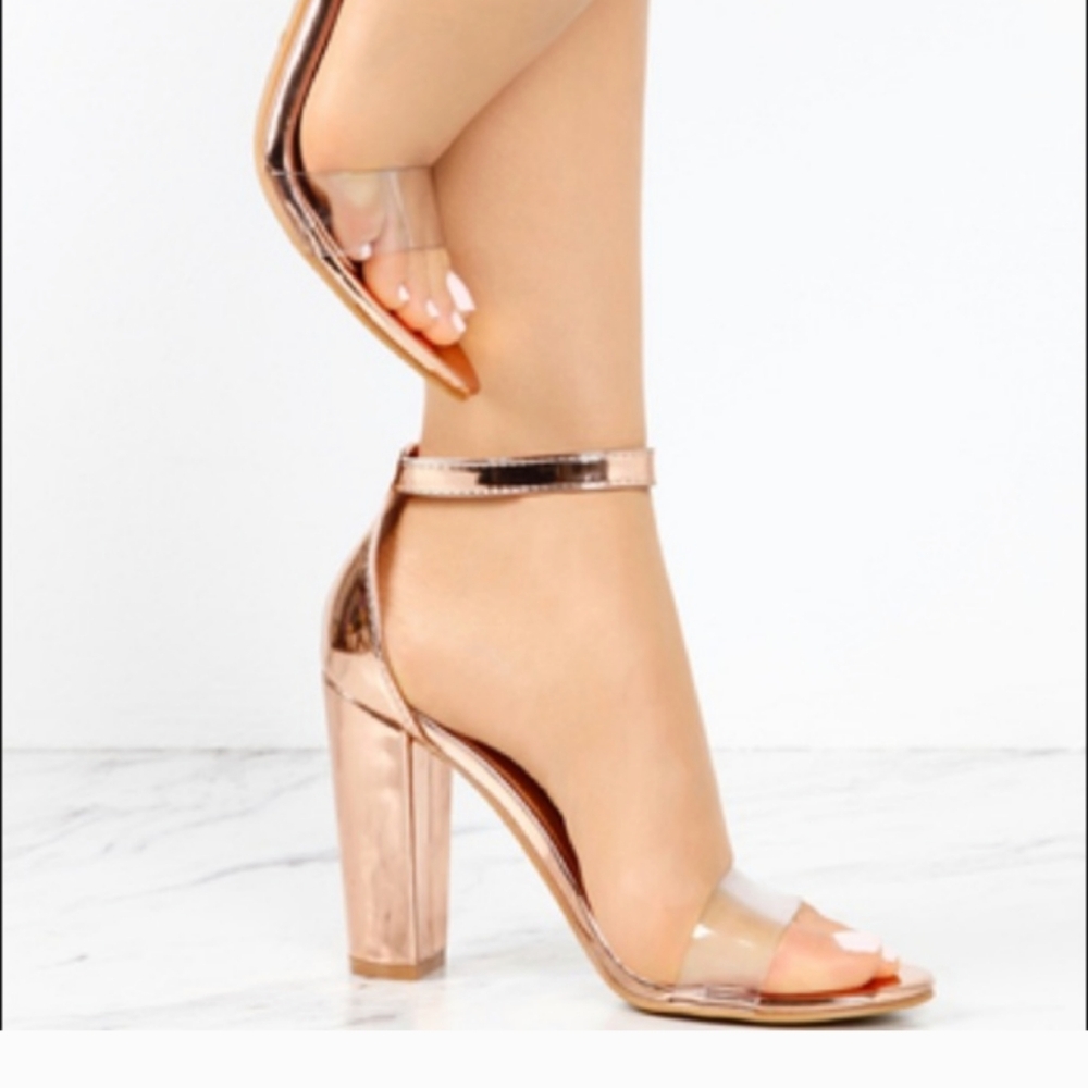 Rose Gold Heels NIB